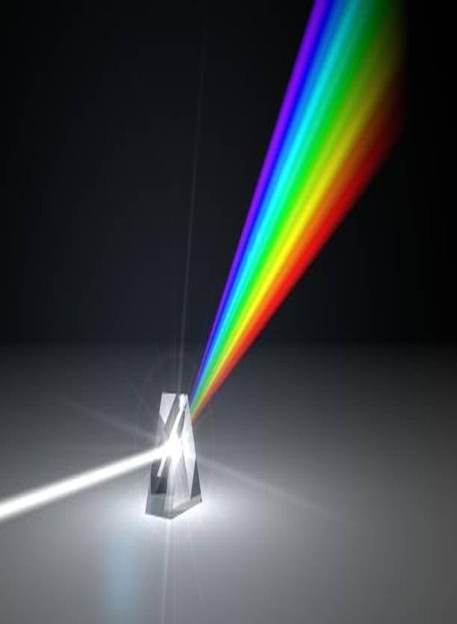 Pushpa Glass Prism For Photography, Optical Prism, Triangular Prism, Science, And Light Spectrum Experiments. (Pack Of 2, 38 X 38 Mm) - Clear - Image 2